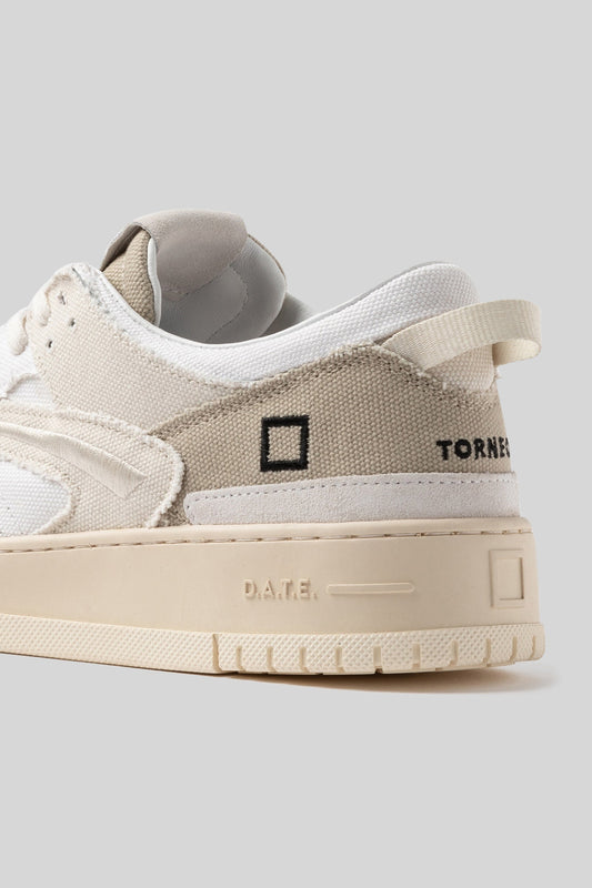 D.a.t.e. Sneaker Torneo Fringed Naturale Uomo