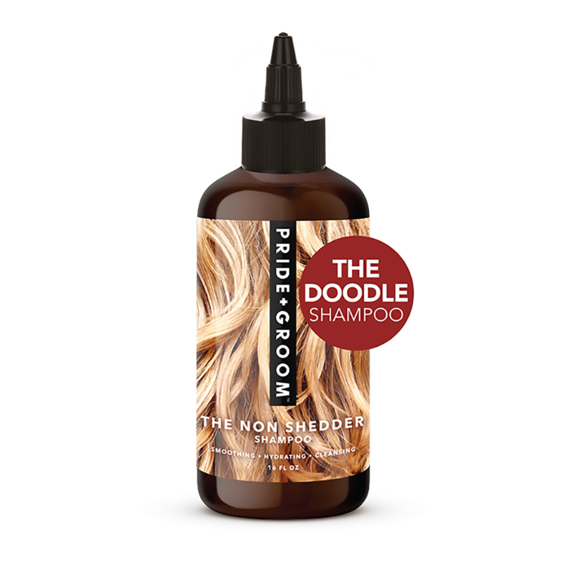Pride + Groom THE NON SHEDDER Dog Shampoo — Hydrating, Detangling, Hypoallergenic Formula