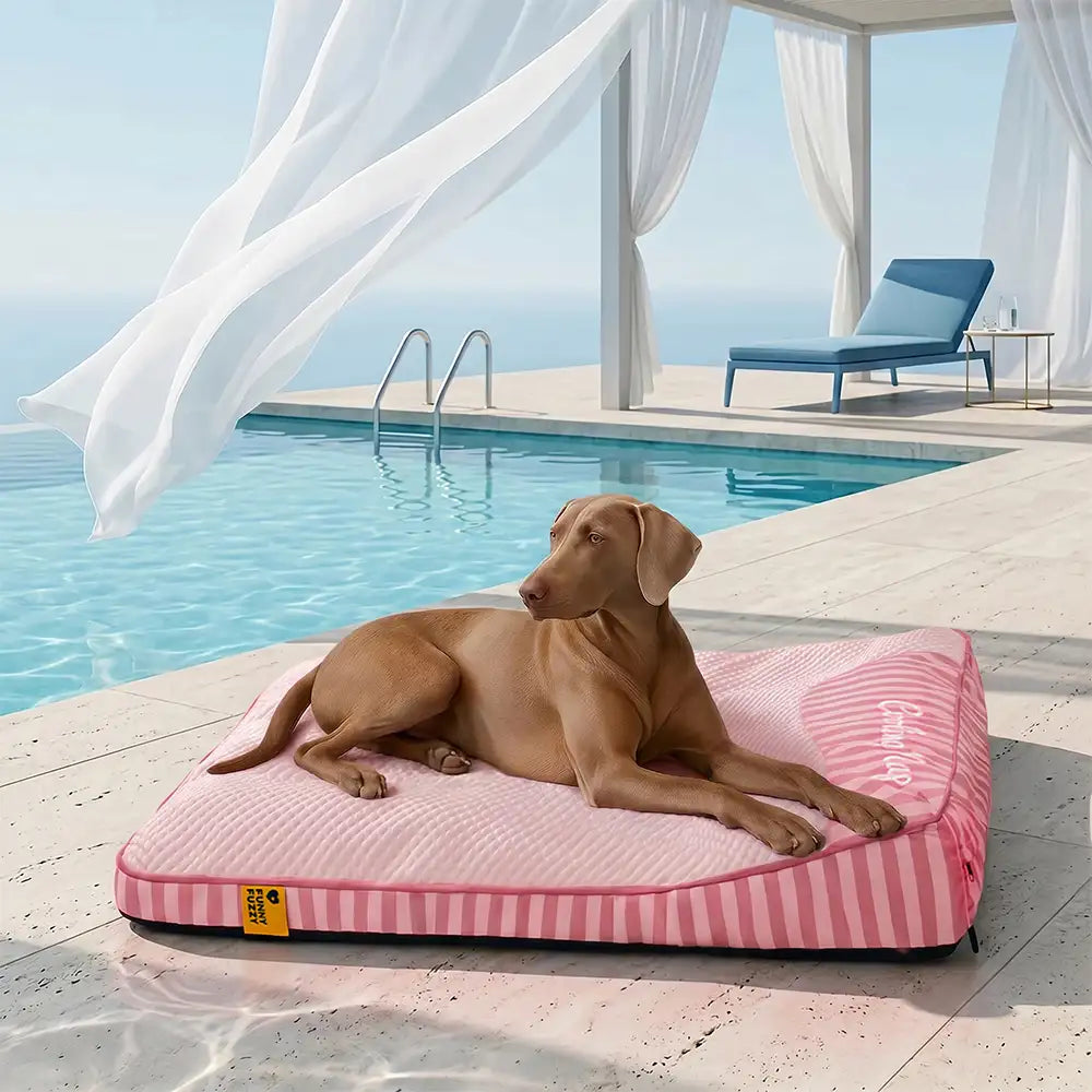 Extra Large Cooling Washable Rectangle Orthopedic Dog Bed - Outdoor